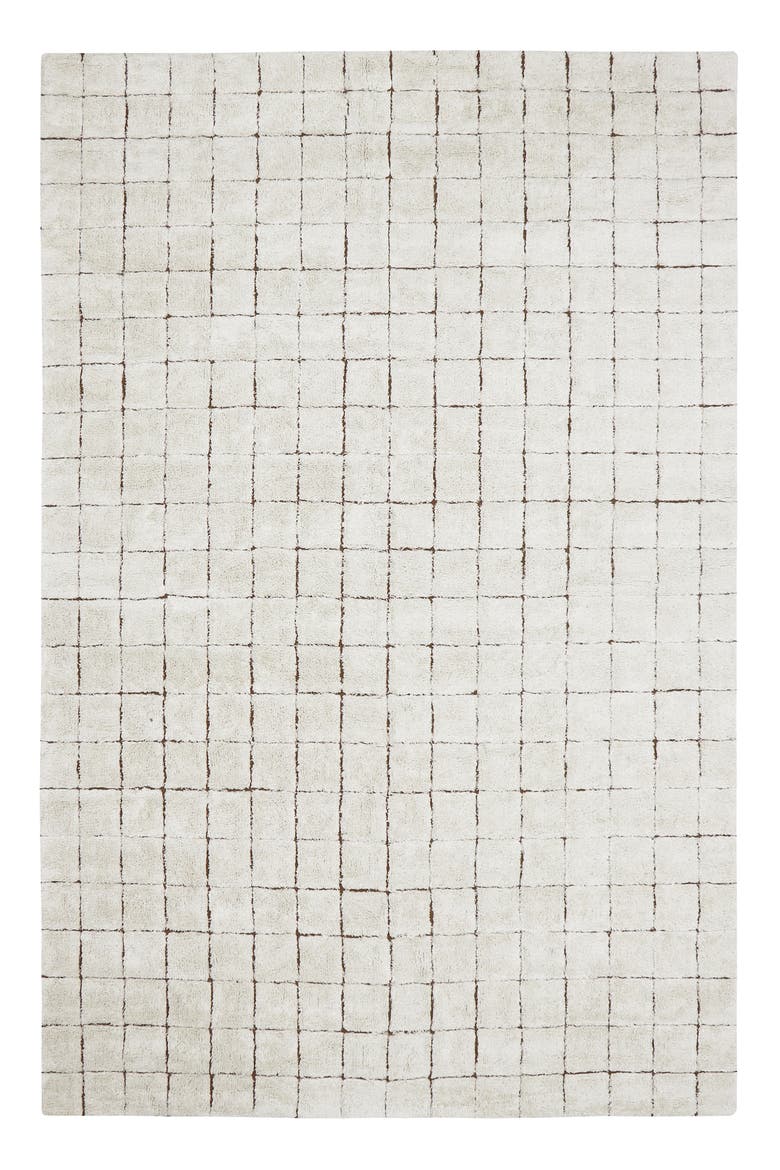 Mosaic Washable Rug, Main, color, NATURAL
