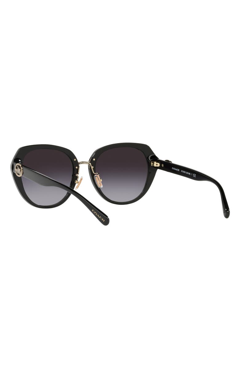 COACH 55mm Round Core Sunglasses, Alternate, color,