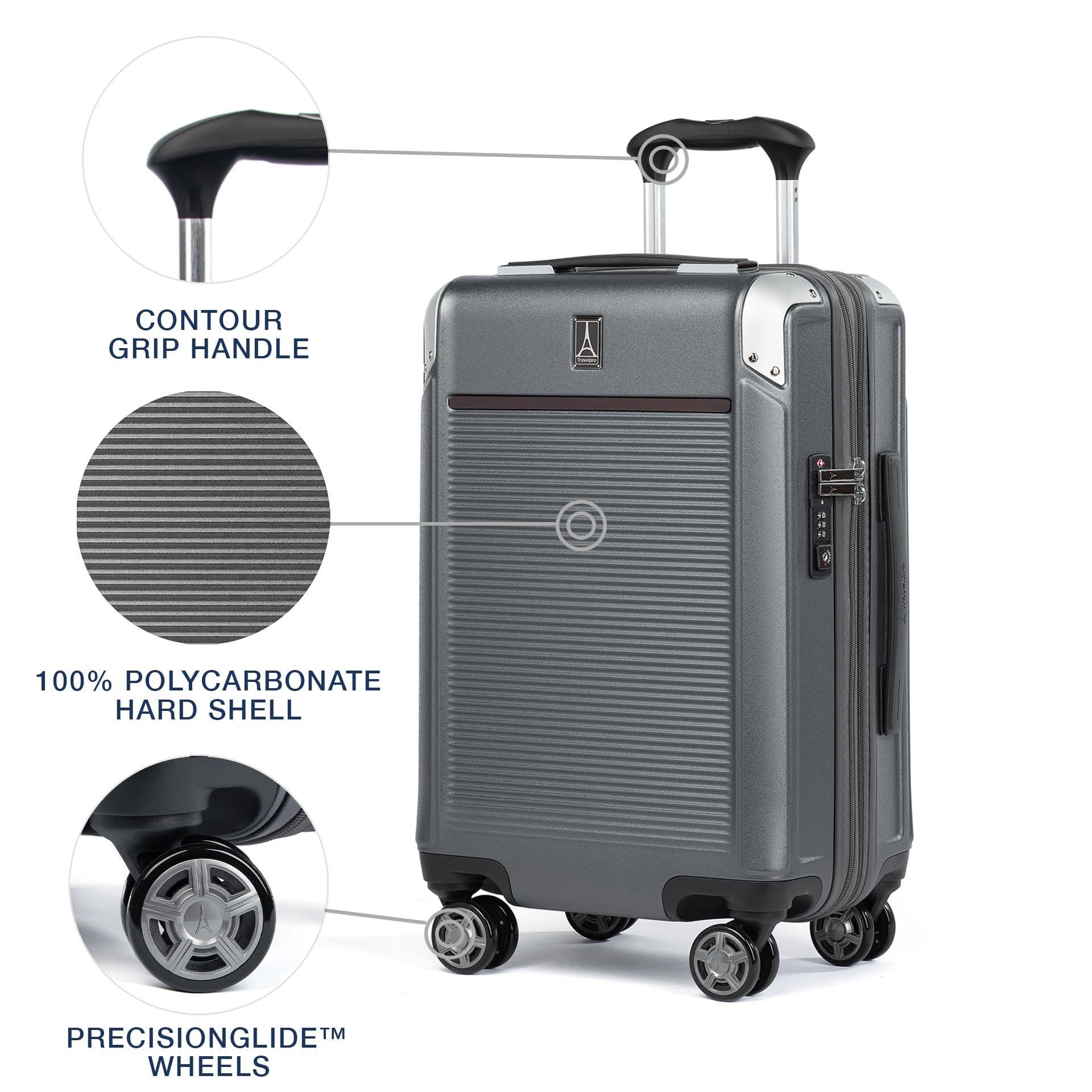 TRAVELPRO Platinum Elite Hardside Expandable Carry-on 21-Inch Spinner, Alternate, color, Vintage Grey