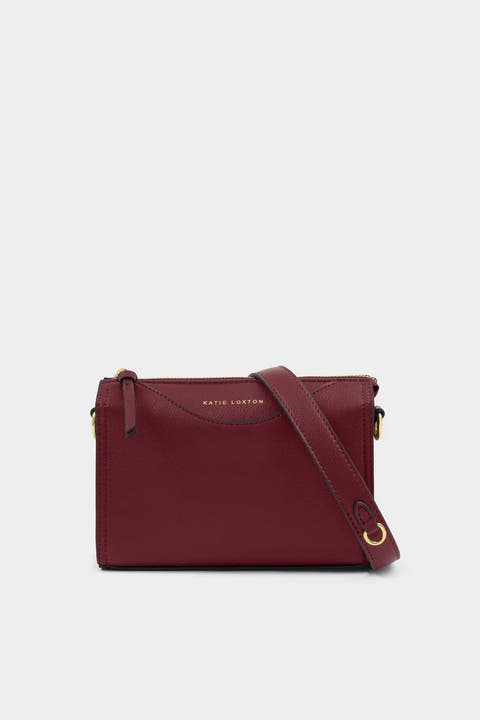 Alba Crossbody Bag in Cherry