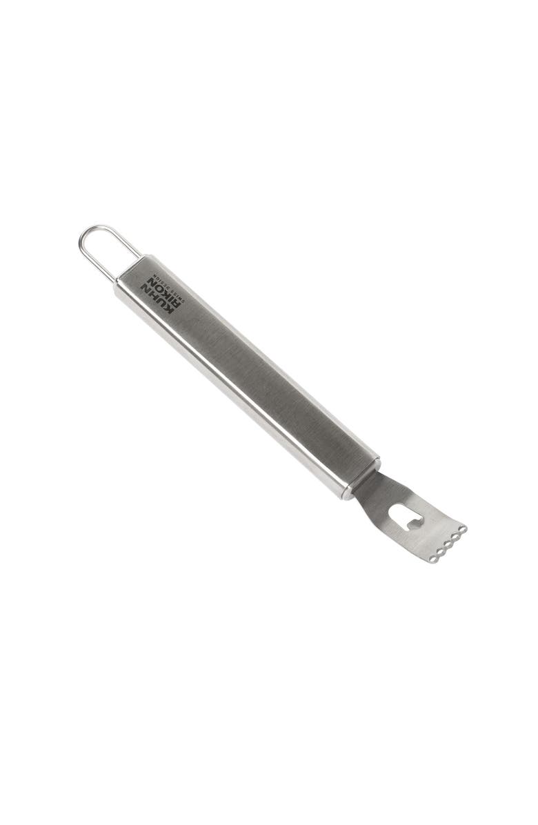 Kuhn Rikon Essential Zester with Ultra-Sharp Stainless Steel Blade for Citrus, Spices & Fine Grating, Main, color, Silver