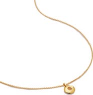 Monica Vinader November Birthstone Citrine Pendant Necklace