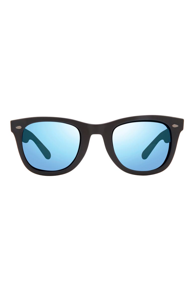 Forge 50mm Polarized Square Sunglasses, Main, color, MATTE BLACK