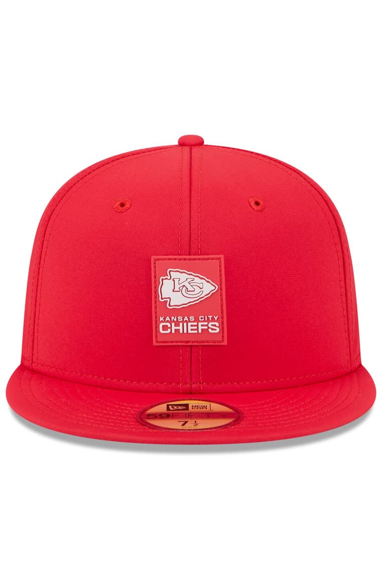 Men's New Era Red Kansas City Chiefs 2025 Sideline  59FIFTY Fitted Hat, Alternate, color, Red