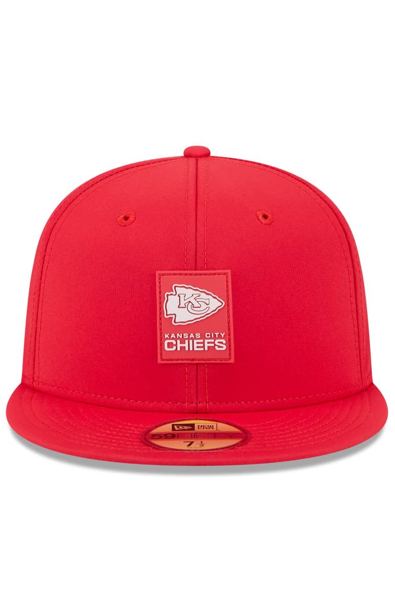 New Era Men's New Era Red Kansas City Chiefs 2025 Sideline 59FIFTY Fitted Hat, Alternate, color, Red