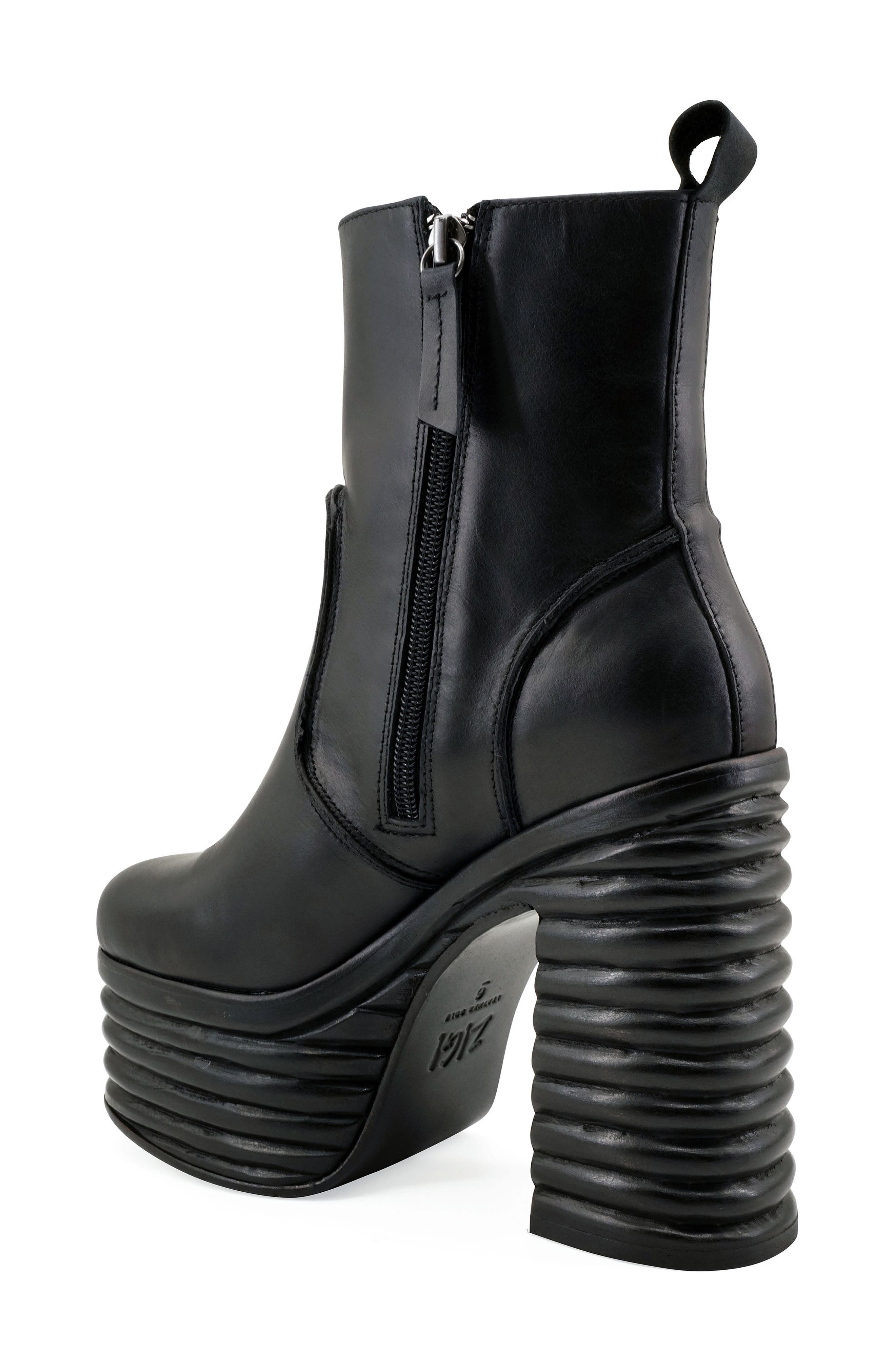 ZIGI Argelia Waterproof Platform Bootie, Alternate, color, Black