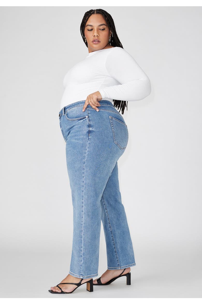 The Naomi Comfort Stretch Straight Leg Jean, Alternate, color, MEDIUM WASH DENIM