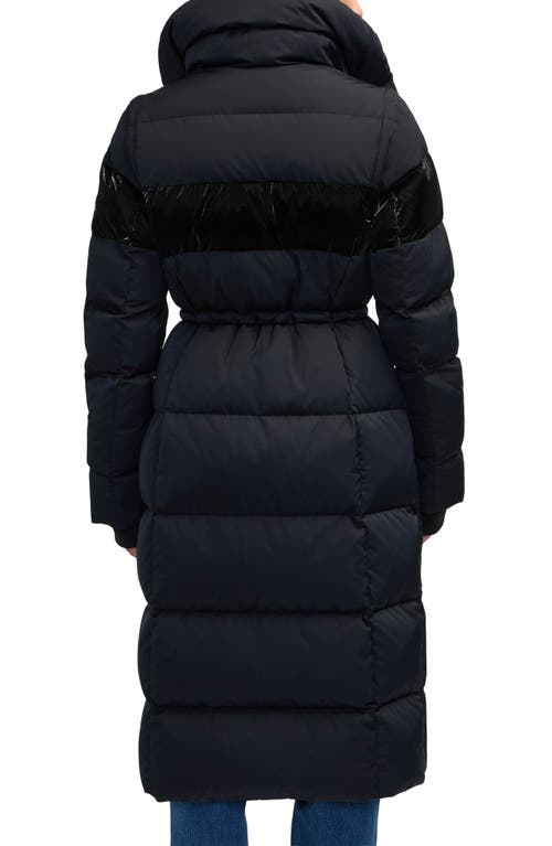 Scotch & Soda Kaatye Core Fit Water Repellent Maxi Puffer Coat In Black