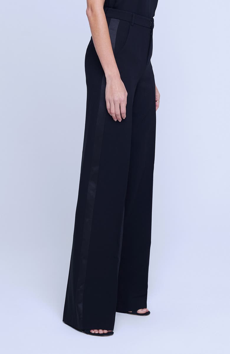 L'AGENCE Livvy High Rise Tux Trousers, Alternate, color, Black