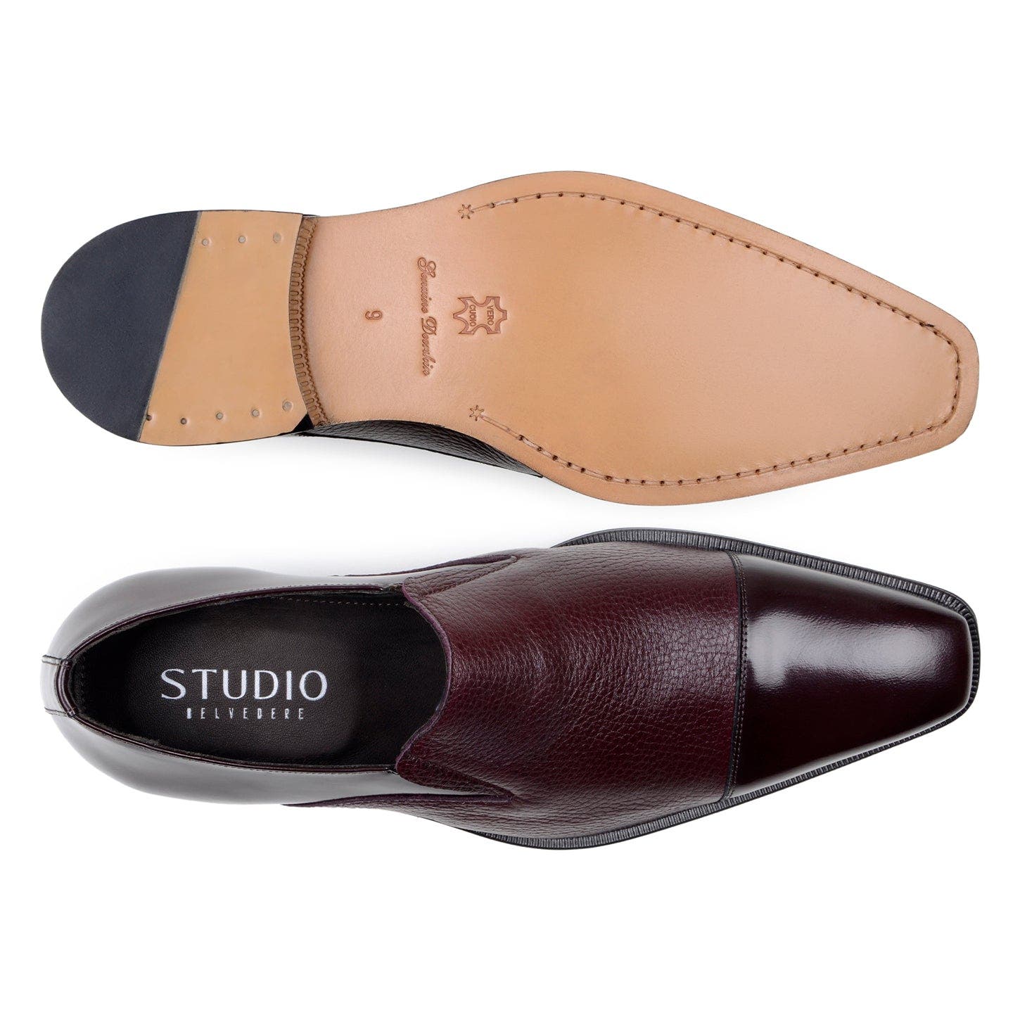 Andreo Slip On, Alternate, color, Burgundy