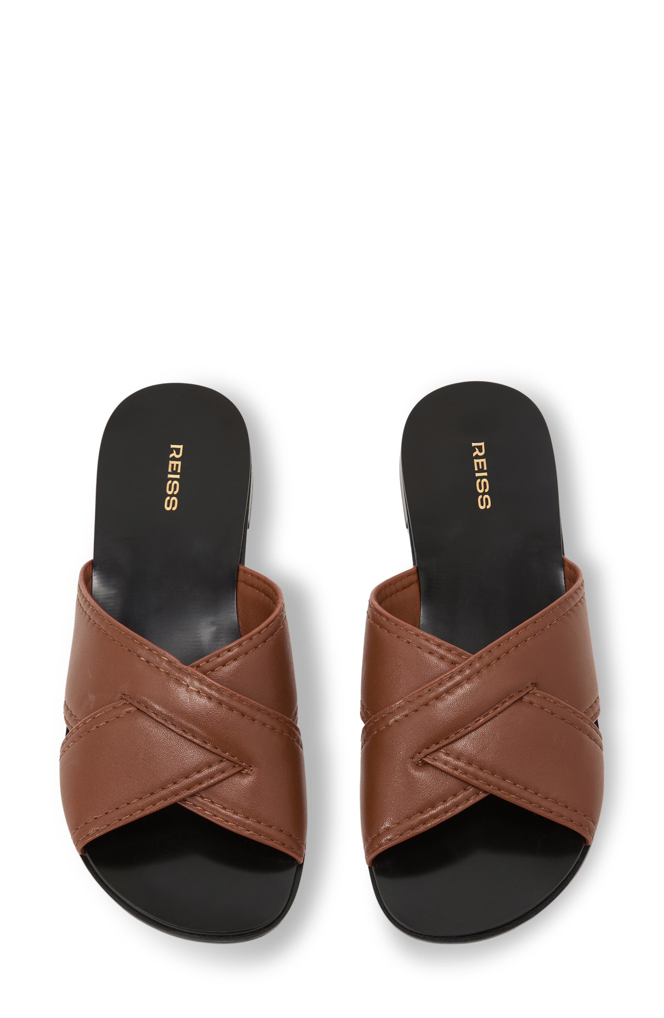 Reiss Kori Slide Sandal, Alternate, color, Tan