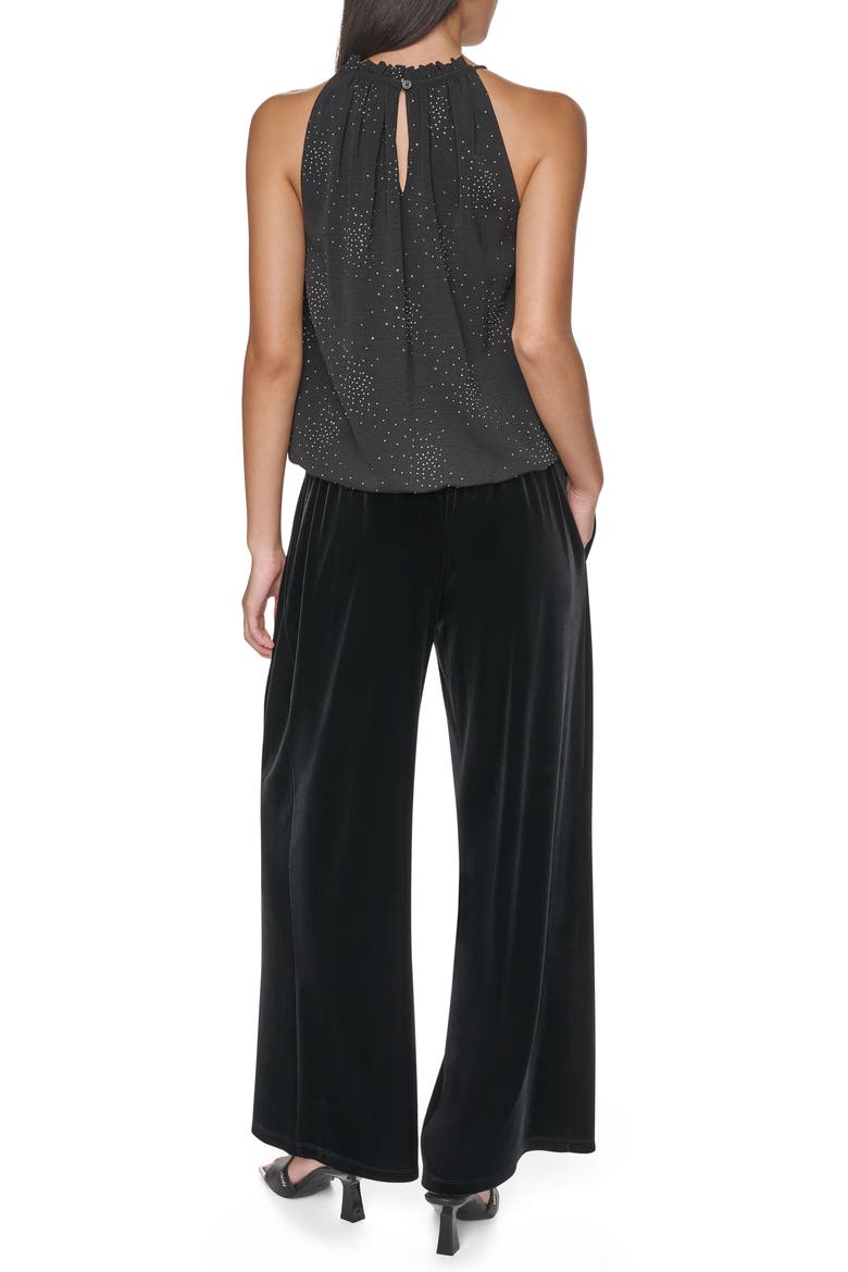 Firework Embellish Sleeveless Top, Alternate, color, BLACK