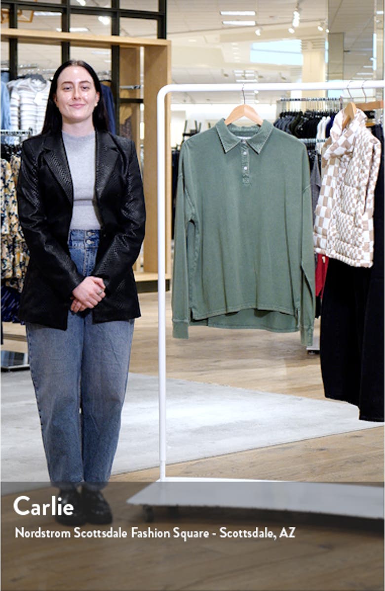 Zion Long Sleeve Cotton Polo, sales video thumbnail