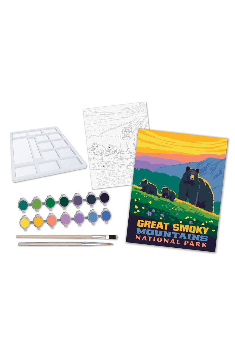 Smoky Mountain Paint by Number, Alternate, color, Multicolor