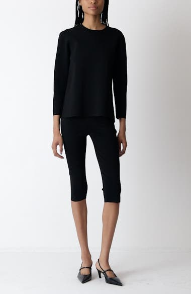 パンツ toteme COMPACT KNIT CAPRI TROUSERS (252 WRB0276 YA0187 001) TOTEME Compact Knit Capri Trousers | Nordstrom