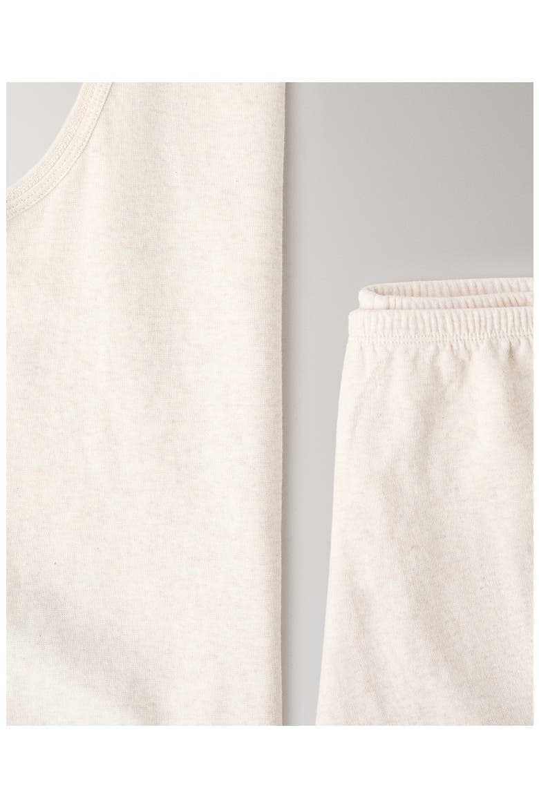 Cotton Blend Pajama Shorts, Alternate, color, BEIGE