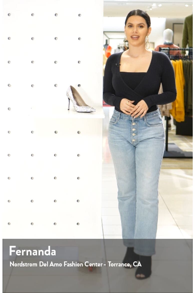 Lure-JS Crystal Embellished Pointed Toe Pump video