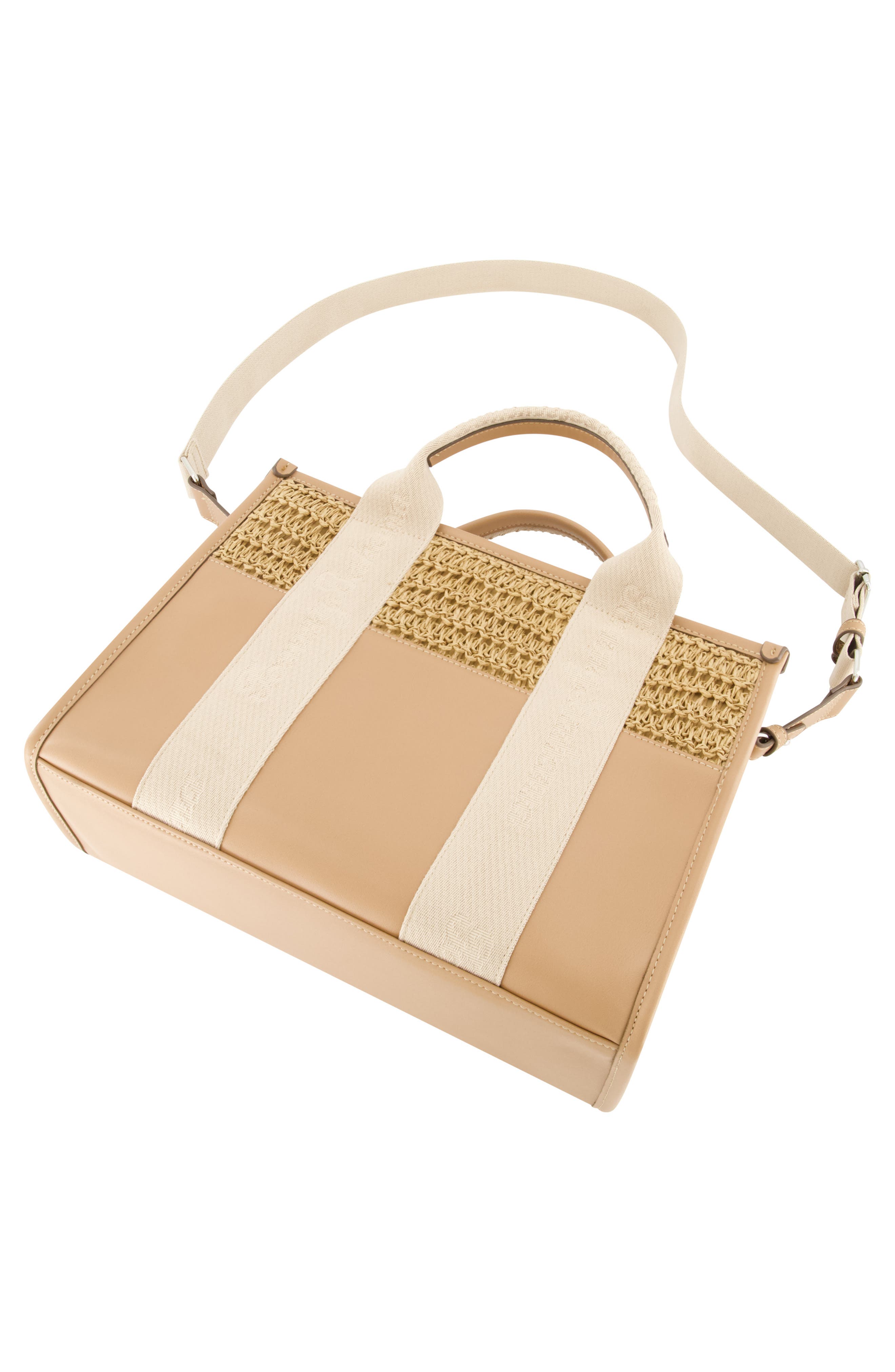 Tommy Bahama Raffia Web Strap Modern Tote Bag, Alternate, color, Tan