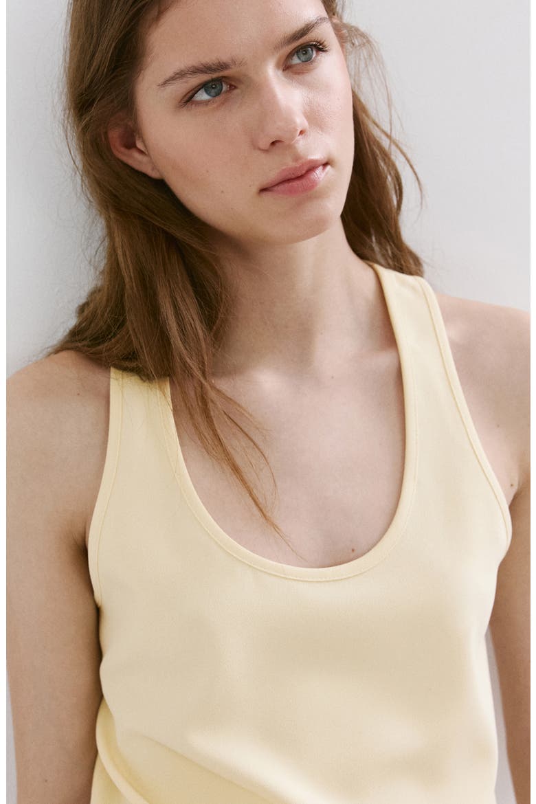 Flowy Cropped Top, Alternate, color, PASTEL YELLOW