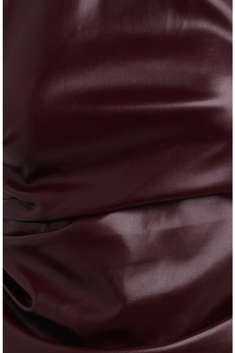 The Meg Faux Leather Sleeveless Top, Alternate, color, CABERNET