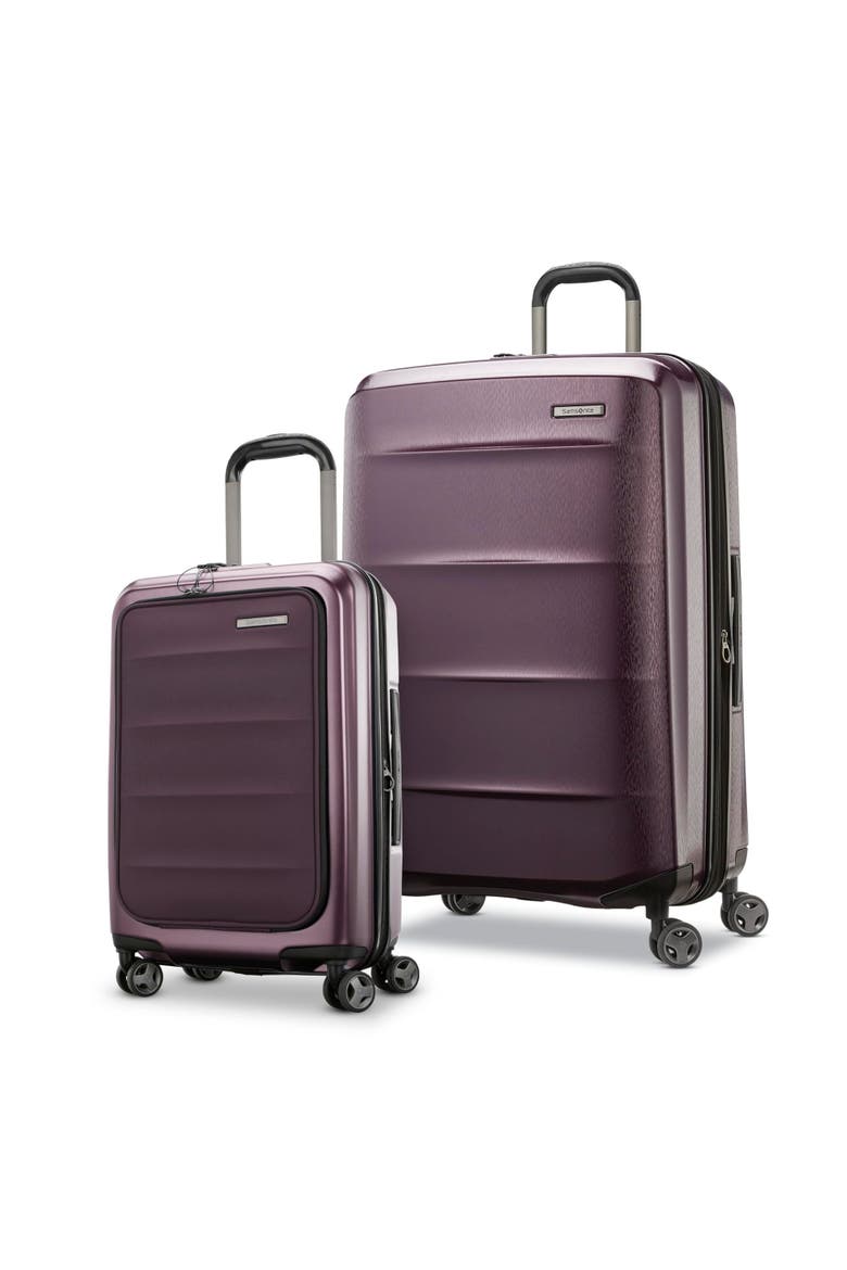 Octiv Hardside (Pro Front Pocket 20"/28") 2 Piece Spinner Luggage Set, Main, color, Amethyst Purple