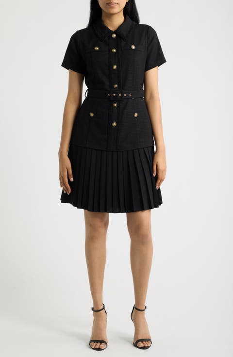 Mixed Media Shirtdress