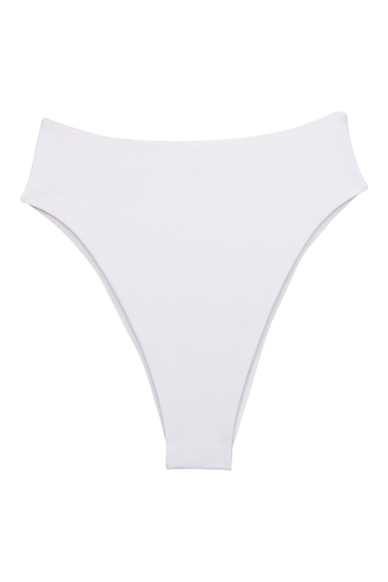 Gigi Hot Solid Bikini Bottoms, Alternate, color, WHITE