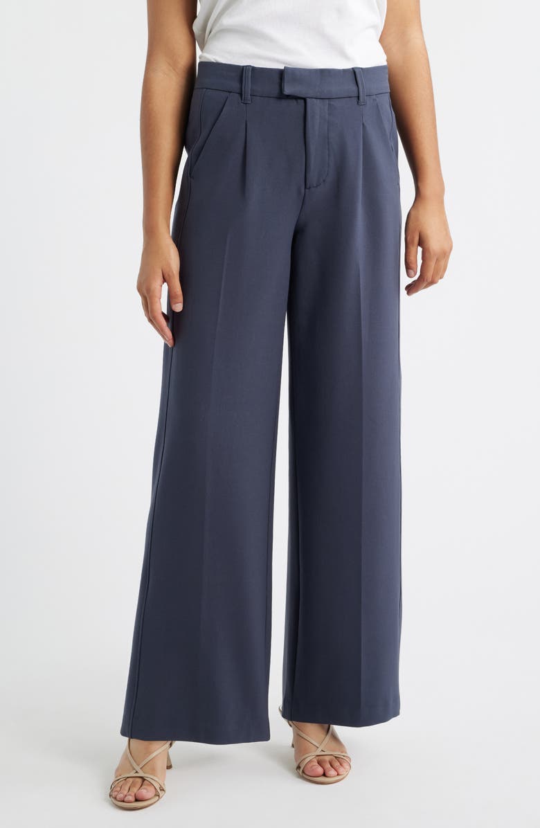Wit & Wisdom Skyrise Wide Leg Pants, Main, color, Shadow