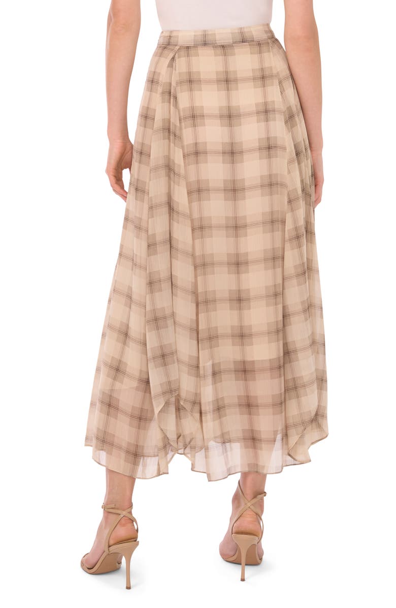 Halogen<sup>®</sup> Plaid Maxi Skirt, Alternate, color, Fog