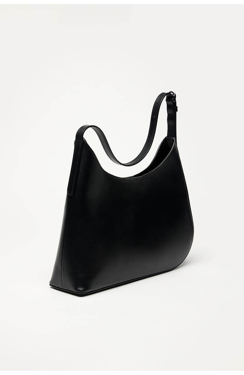 Want Les Essentiels Arch Smooth Leather Shoulder Bag, Alternate, color, Black