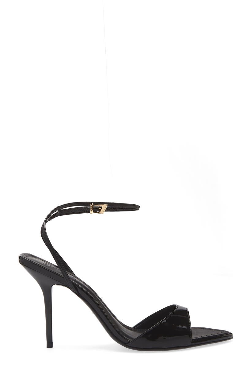 Schutz Elodie Ankle Strap Slide Sandal, Alternate, color, Black