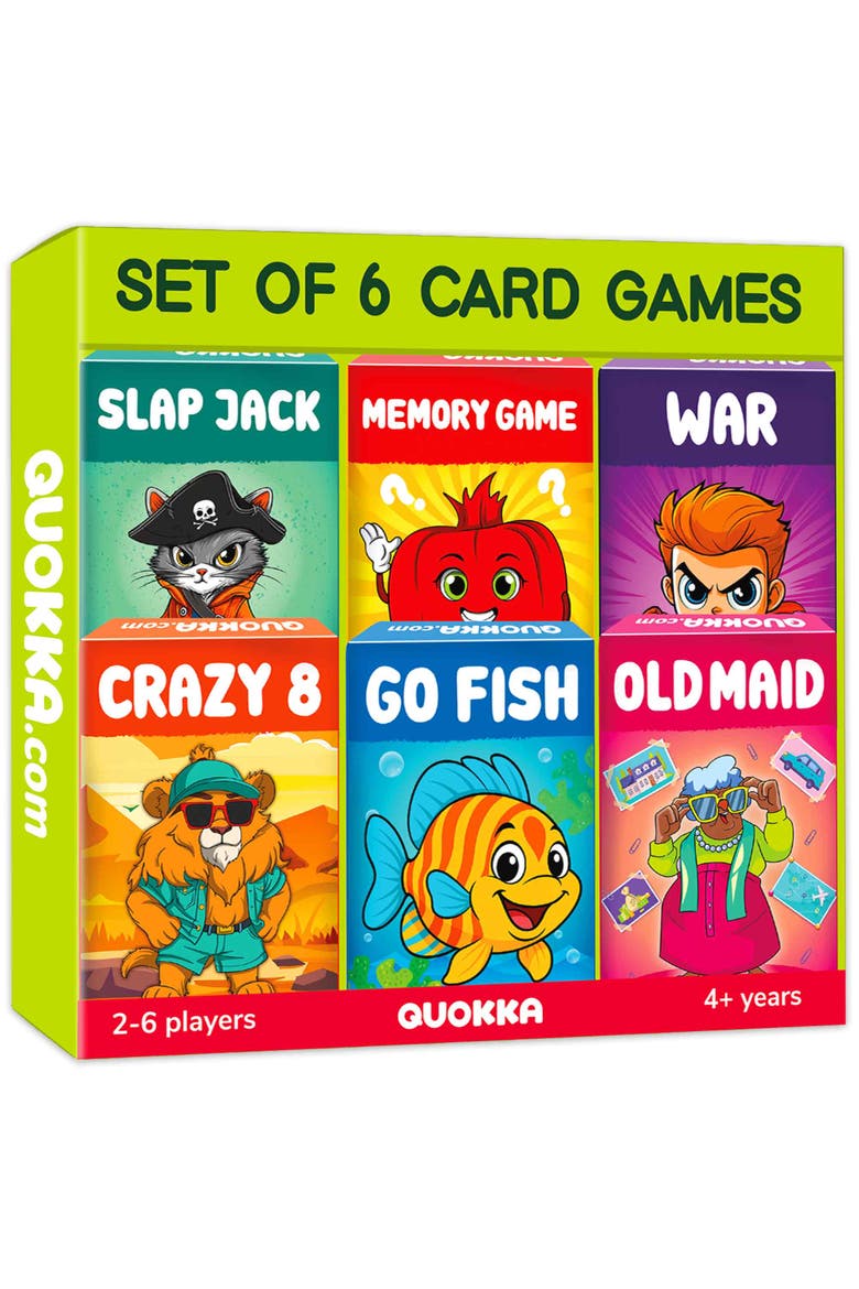 Kids Card Games Collection, Main, color, Classic 6 original