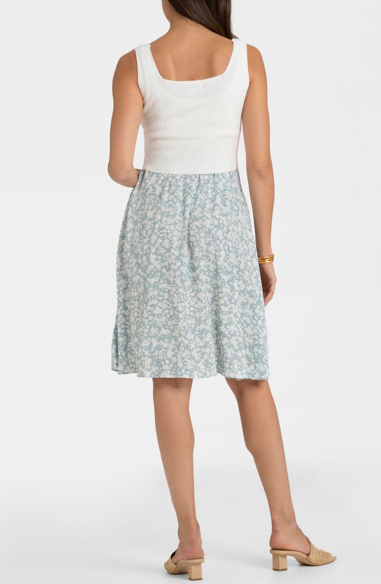 Seraphine Sleeveless Maternity/Nursing Dress, Alternate, color, Sage