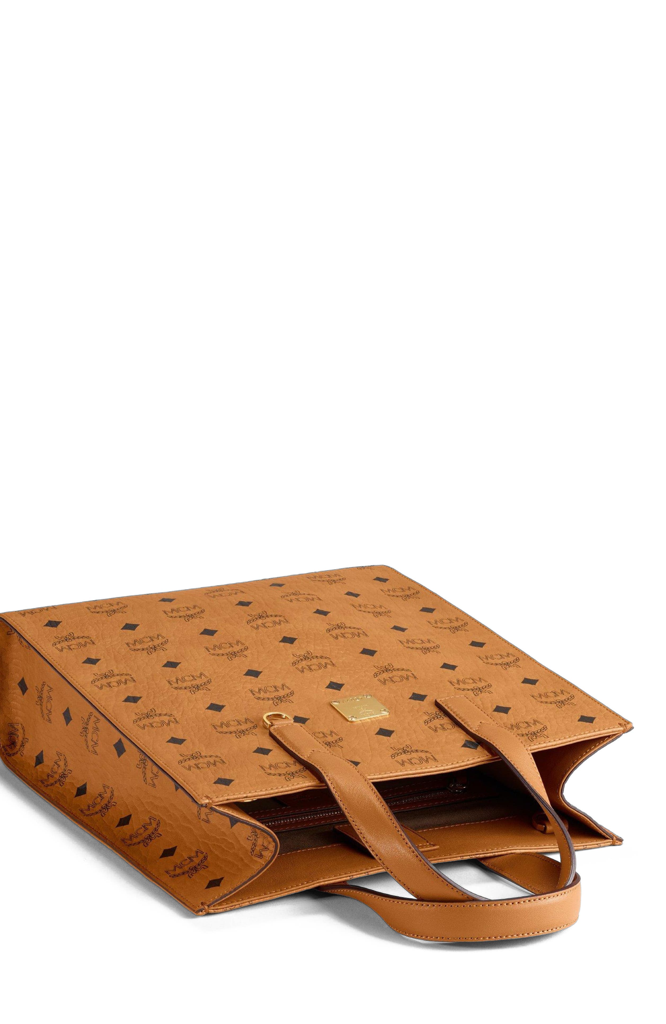 MCM Aren Tote in Visetos, Alternate, color, 