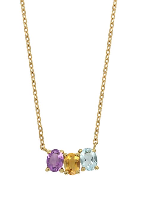 14K Gold Stone Pendant Necklace (Nordstrom Exclusive)