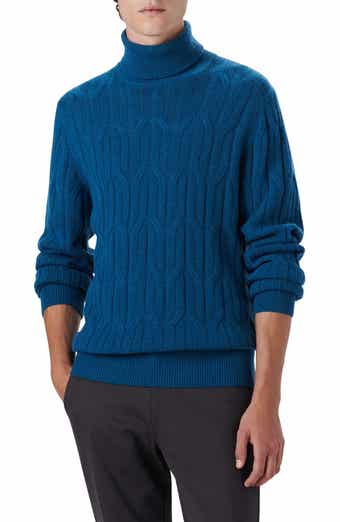 Bugatchi Cable Knit Turtleneck Sweater