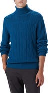 Bugatchi Cable Knit Turtleneck Sweater