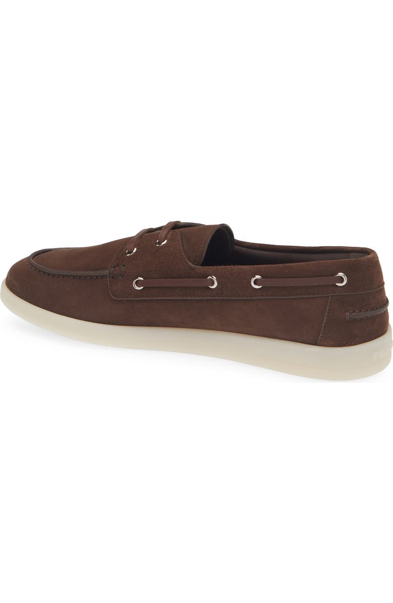 Prada St. Tropez Boat Shoe, Alternate, color, Moro