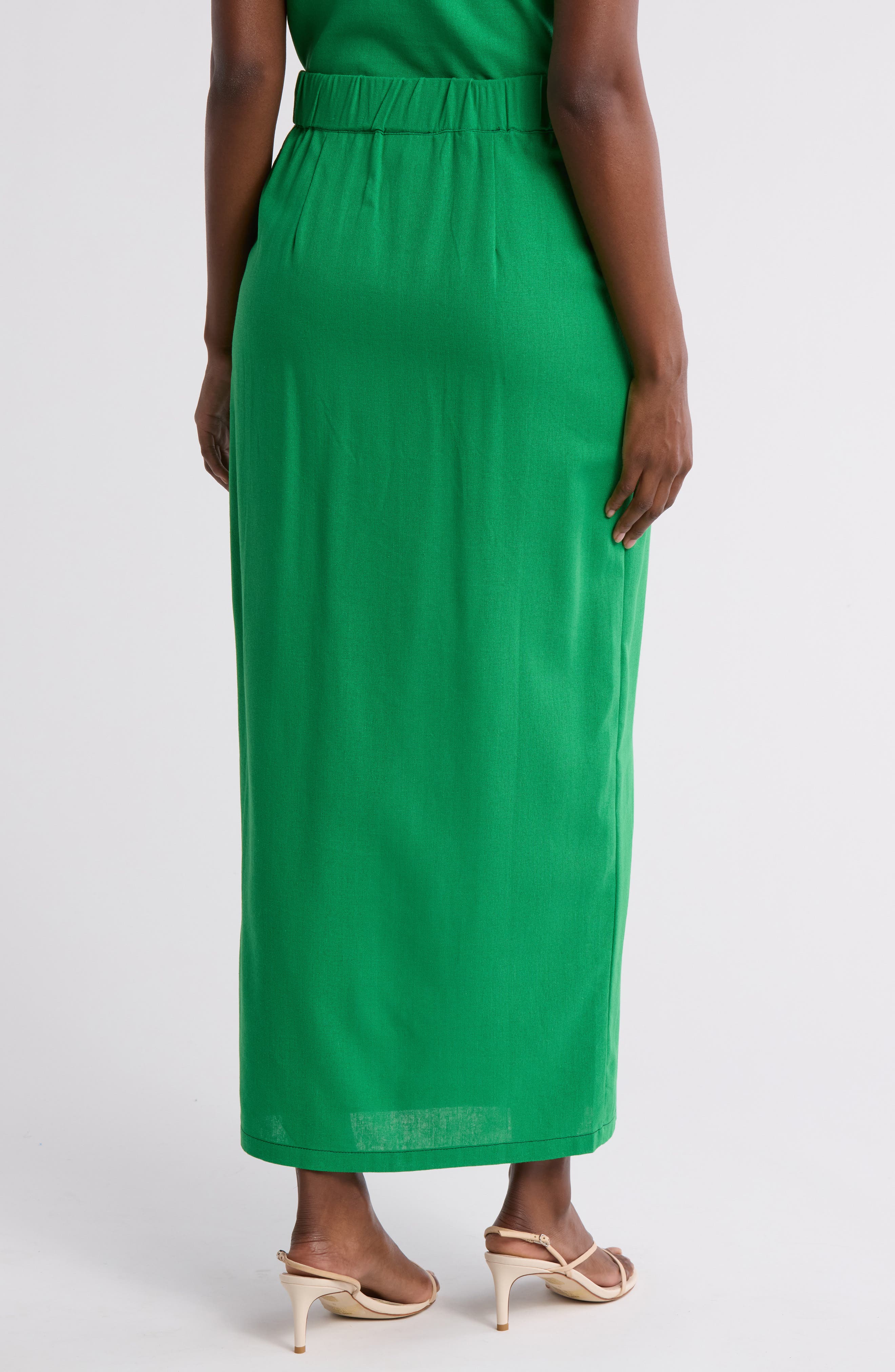 Abby Button Front Maxi Skirt - image 2