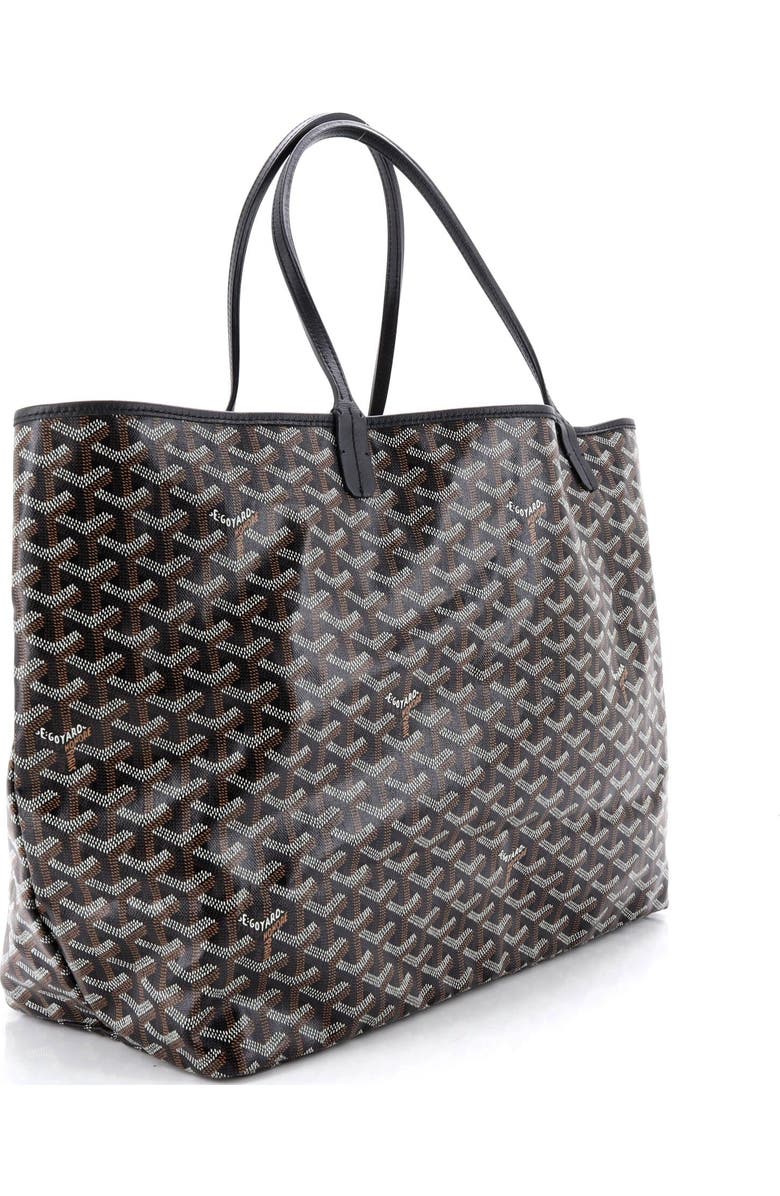 Pre-Owned Goyard Saint Louis Tote Coated Canvas GM, Alternate, color, Black