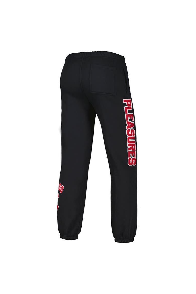 Men's PLEASURES Black Chicago Cubs Opening Day Sweatpants, Alternate, color, Black