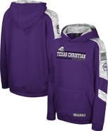 COLOSSEUM Youth Colosseum Purple TCU Horned Frogs OHT Military Appreciation Cyclone Digital Camo Pullover Hoodie
