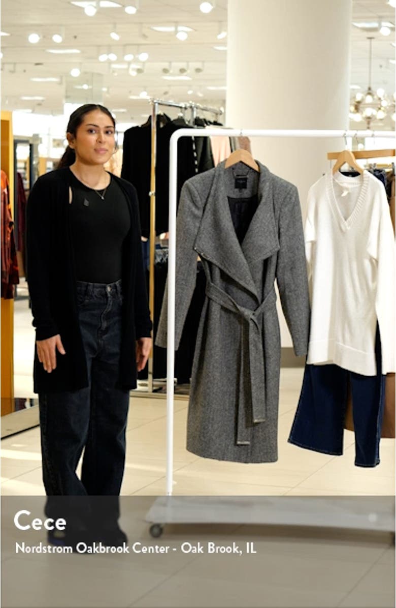 Roseane Wool Wrap Coat, sales video thumbnail