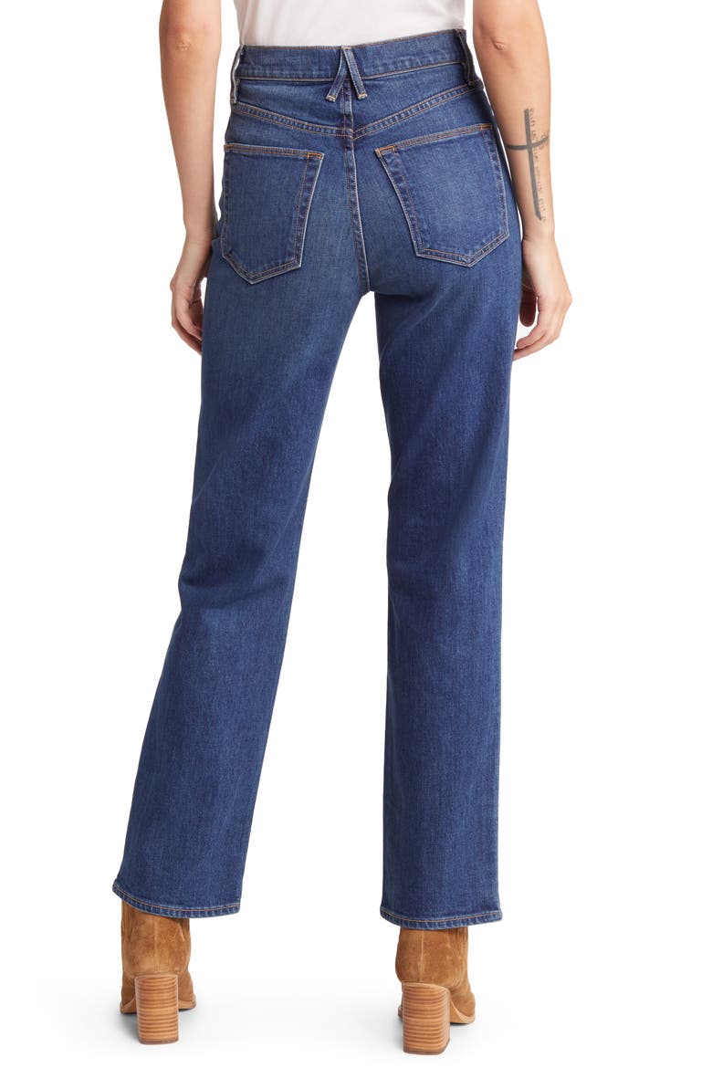 London High Waist Straight Leg Jeans, Alternate, color, SEATTLE