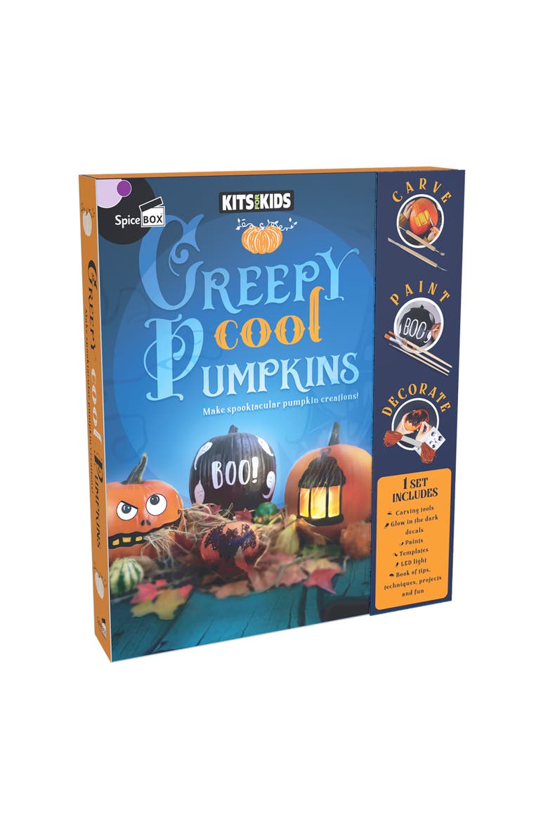 Creepy Cool Pumpkins Kit, Main, color, Multicolored