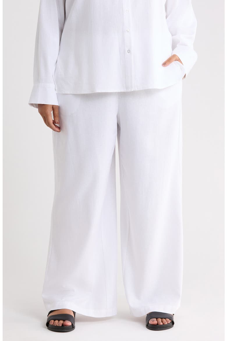 Valencia Pull-On Pants, Main, color, WHITE
