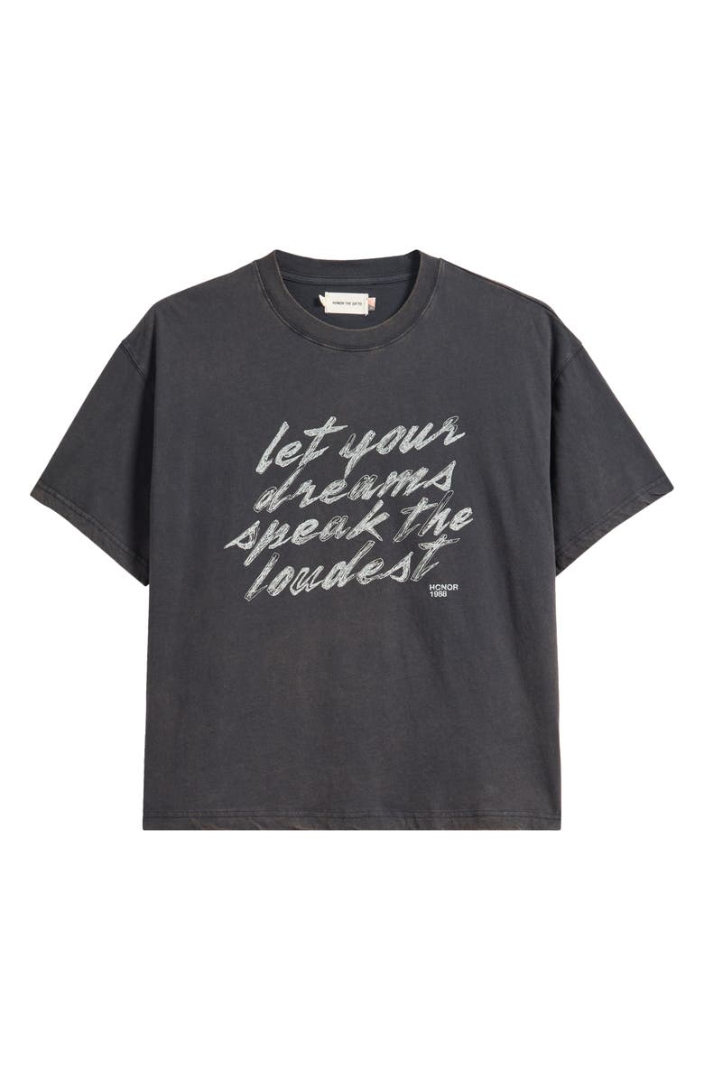 HONOR THE GIFT Dreams Speak Loudest Graphic T-Shirt, Alternate, color, Black