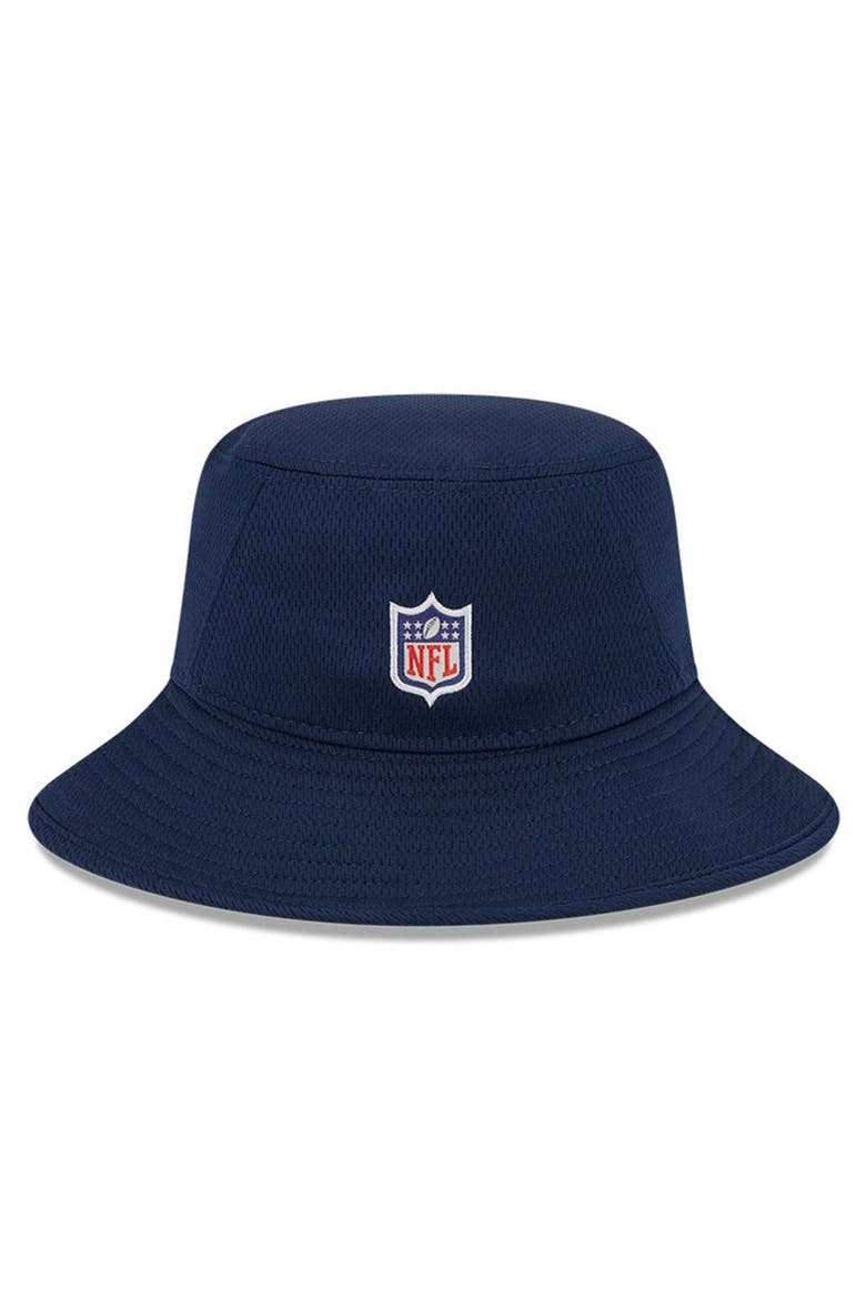Men's New Era  Navy New England Patriots 2023 NFL Training Camp Stretch Bucket Hat, Alternate, color, Navy