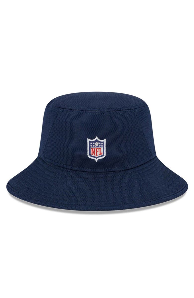 New Era Men's New Era  Navy New England Patriots 2023 NFL Training Camp Stretch Bucket Hat, Alternate, color, 