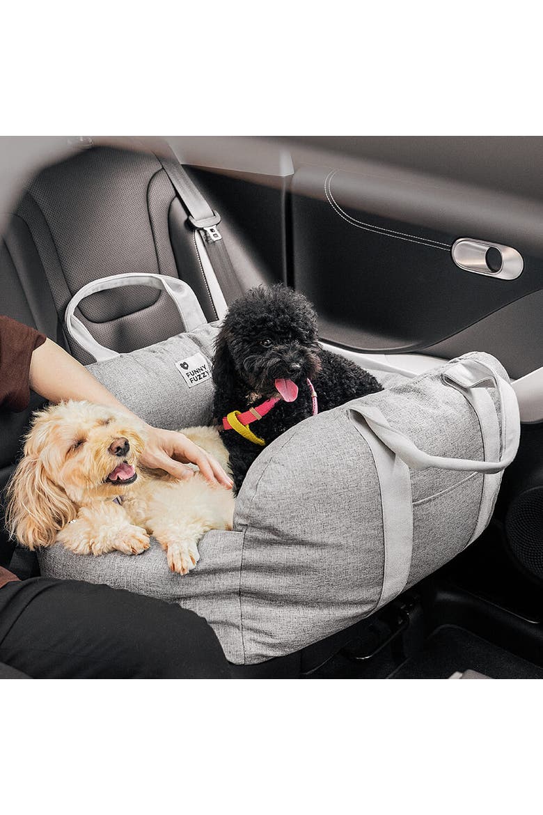 First Class Dog Car Seat Bed, Alternate, color, Grey